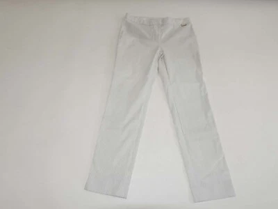 Pantalones al tobillo ajustados para mujer Calvin Klein talla 6 nuevos con etiquetas blanco roto gris 28" entrepierna CK Foto 1 de 4