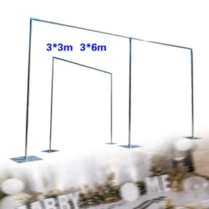 Professional 10'x10'/10'x 20' Backdrop Stand Pipe Kit Heavy Duty Background Pipe - Picture 1 of 34