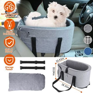 Portable Dog Car Seat Belt Booster Travel Carrier Folding Bag for Pet Cat Puppy - Picture 1 of 34