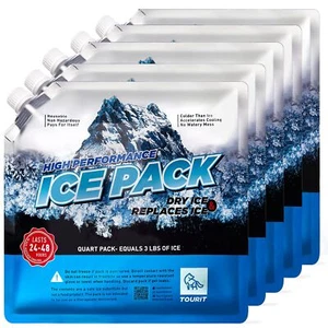 Reusable Ice Packs for Coolers Long-Lasting Cold Freezer Packs for Bags & Boxes - Picture 1 of 7