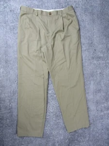 L.L. Beans Pants Mens 35x32 Natural Fit Chino Biege Bottoms Outdoor Hiking - Picture 1 of 11