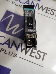 1 Tested- Siemens BQD120 20 Amp 277 VAC 1 Pole Type BQD Bolt-On Circuit Breaker - Picture 1 of 6