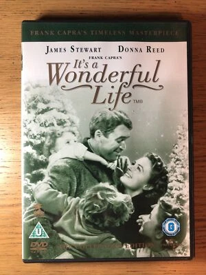 It's a Wonderful Life UK DVD 1946film James Stewart,Donna Reed5050582534320Capra - Image 1 of 3