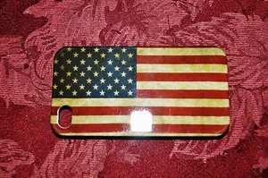 Funda de plástico para teléfono celular iPhone 4/4S estilo americano bandera de EE. UU. acabado brillante - Imagen 1 de 8