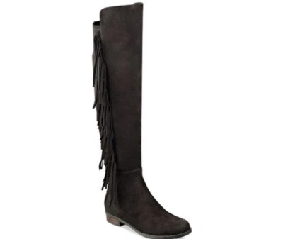 Botas con flecos MARK FISCHER MUJER Myndee marrón oscuro GAMUZA/TEJIDO TALLA 7M con caja Foto 1 de 4