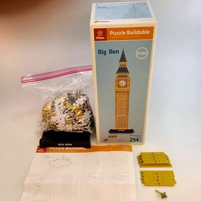 Big Ben Espositore 3D Puzzle Completo Torre dell'Orologio Pintoo N1004 294 Pezzi - Immagine 1 di 4