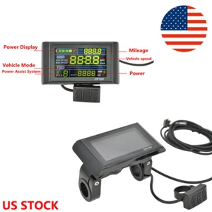 24V/36V/48V/60V E-Bike SW900 buntes LCD Display Geschwindigkeitsmesser SM&WP Stecker USA - Bild 1 von 12