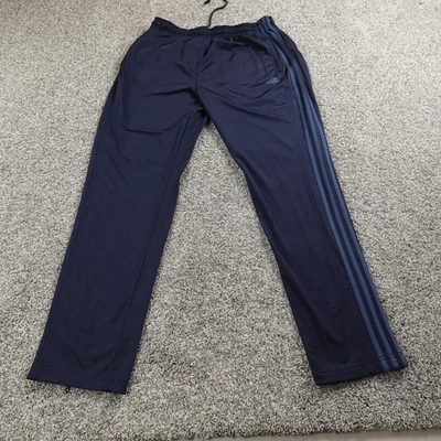 Pantalones Adidas Para Hombre XL Azul Pista Calentamiento Cordón Jogger Pantalones de Sudadera Gimnasio Entrenamiento Foto 1 de 4