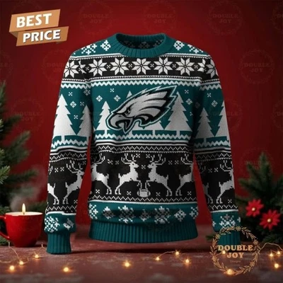 Suéter Philadelphia Eagle Feliz Navidad 2025 Todas las Tallas Foto 1 de 2