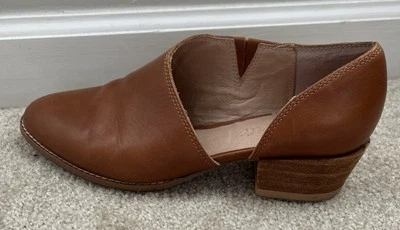 Zapatos Madewell Para Mujer 6.5 Lucie Cuero Corte Tacón Bloque Marrón Coñac Informales Foto 1 de 4