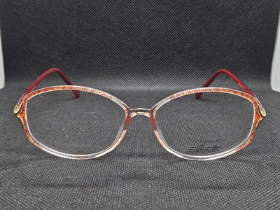 Silhouette Eyeglasses Frame SPX 3507 20 6101 52-13-130 Orange Clear Oval - Image 1 of 4