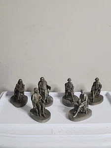 Gründerväter 6er Set Zinn von Norman Hines Statue  - Bild 1 von 22