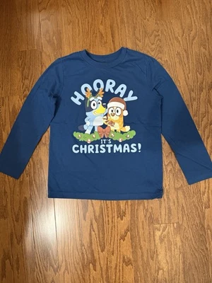 Camiseta Pullover Manga Larga Navidad Azul JUMPING BEANS Talla 6 Niños Pequeños Foto 1 de 4