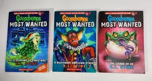Goosebumps R.L. Stine Scholastic Most Wanted, Lot Paperback Books 2 7 & 10 - Picture 1 of 4