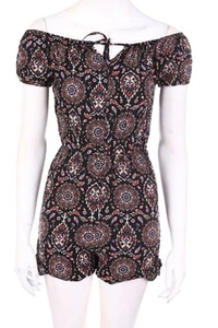 CLOCKHOUSE by C&A Playsuit flores D 34 negro - Imagen 1 de 3
