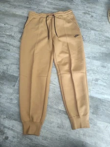 Nike Tech Fleece Jogginghose Größe Large Damen Mid Rise Sportswear Flachs braun 120 $ - Bild 1 von 17