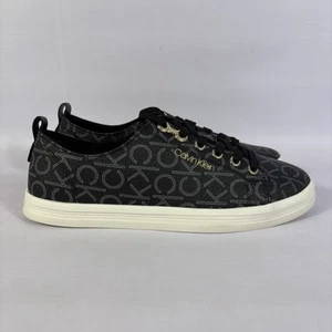 Zapatillas planas Calvin Klein KC Michaela para mujer talla 9,5 M con logotipo con cordones-NUEVAS - Imagen 1 de 13