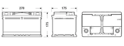EXIDE Starterbatterie EFB für Fahrzeuge mit Start-Stopp-Funktion EL652 - Bild 1 von 2