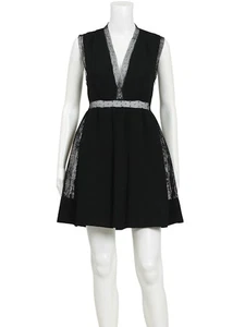 SANDRO Woven Embroidered Mini Dress AU 8 - Used Good Condition - Picture 1 of 1