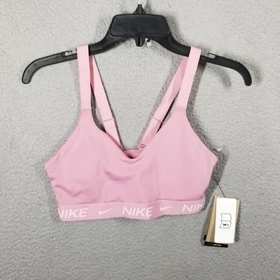 Nike Dri-FIT Swoosh Indy спортивный бюстгальтер размер маленький розовый средний удара FD1065-699 - Изображение 1 из 4
