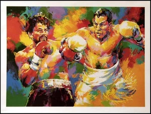 Malcolm Farley "Camacho vs.Duran" boxing offset lithograph Make an Offer L@@K - Picture 1 of 1