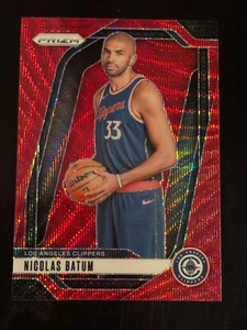 2024/25 Panini Prizm NICOLAS BATUM RUBY WAVE PRIZM CLIPPERS #177 - Picture 1 of 2