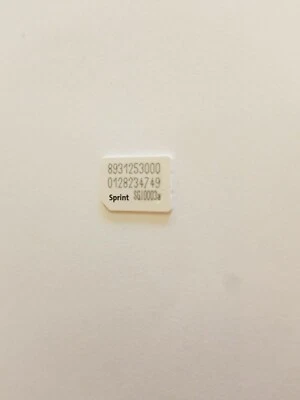 ICCID Nano Micro Sim Card For Boost Mobile Motorola E6 XT2005-4 XT2005 Phone - Image 1 of 3