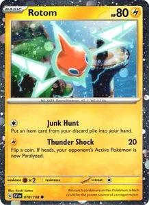 Rotom 070/198 Cosmos Holo - Promoción Estrella Negra Escarlata y Violeta - Tarjeta JCC Pokémon - Imagen 1 de 1