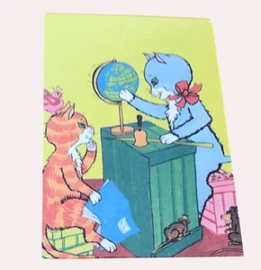 Tarjeta postal de gato "Pekka Töpöhäntä" sin usar - Imagen 1 de 2