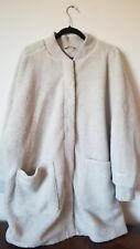 Eddie Bauer Fleece Long Jacket - Women’s 2x  White-Beige Color