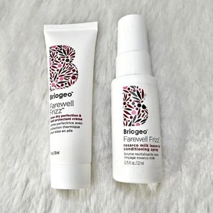 NEW Briogeo Farewell Frizz Conditioning Spray Heat Protectant Creme Mini Bundle - Picture 1 of 8