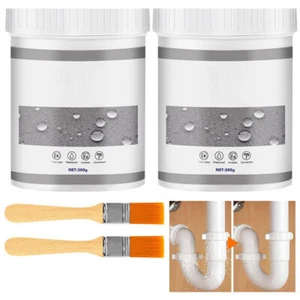2Cans Bathroom Transparent Waterproof Glue Waterproof Coating Agent Long-lasting - Picture 1 of 11