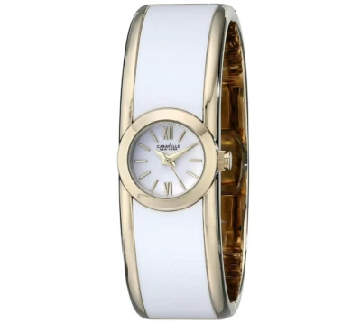 NUEVO Reloj Brazalete Caravelle by Bulova Vestido Analógico Esfera Blanca Para Mujer - 44L141 Foto 1 de 2