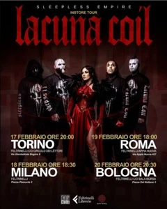 Poster Lacuna Coil Sleepless Empire Instore Tour 2025 Poster, gift for fans - Picture 1 of 8