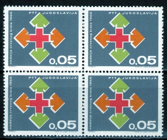 YUGOSLAVIA 1966 - RED CROSS 4v MNH - Image 1 of 1