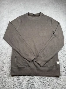 Vuori Jeffrey Pullover Sweater Men's Small Brown Crewneck Athleisure Stretch - Picture 1 of 7