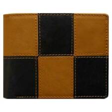 Classic Bi-Fold Black Genuine Leather Wallet ID Credit Card Holder DA VINCI