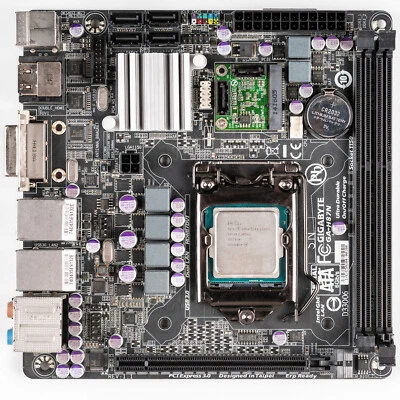 Gigabyte GA-H87N LGA1150 ITX Motherboard DDR3 Intel Dual LAN NAS Server Ready - Image 1 of 4