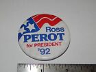 Bouton de campagne vintage politique Ross Perot pour président 1992