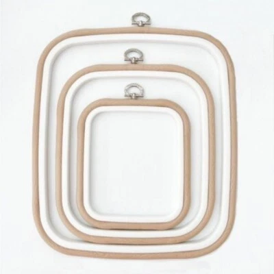 Nurge Square Rubber Hoops With Suspension, Rim Height 10mm, 180*200mm (Beige). - Image 1 of 2
