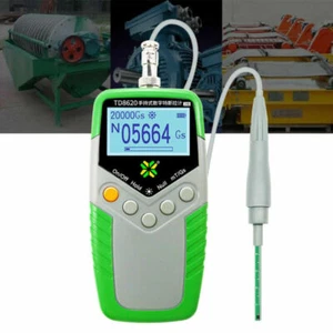 Digital Tesla Gauss Meter Magnetic Field Tester Magnetic Flux Meter W/Hall Probe - Picture 1 of 12