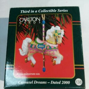 Carlton Cards Heirloom Collection Christmas Go Round Carousel Horse 2000 DV107