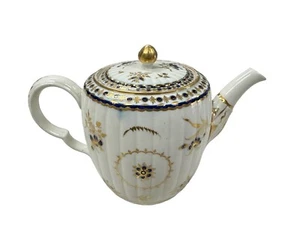 Flight & Barr Royal Worcester Barrel Teapot Circa 1794-1804 - Picture 1 of 12