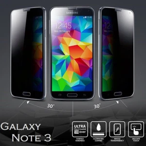 Privacy Anti-Spy Tempered Glass Screen Protector for Samsung Galaxy Note 3 USA - Picture 1 of 7
