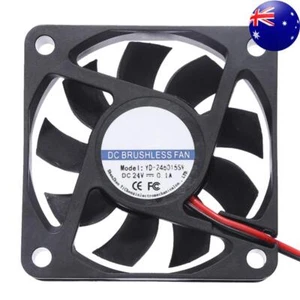YD-2460 15SW DC 24V Cooler Fan 60x60mm 9 Blades Computer PC Cooling Fan - Afbeelding 1 van 7
