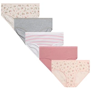 Girls Underwear Briefs - 5 Pack Soft Comfort Stretch Breathable Cotton Underw... - Picture 1 of 6