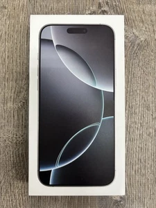 iPhone 16 Pro Max Blanc Titane 256 Go - Boîte vide uniquement - Photo 1 sur 7
