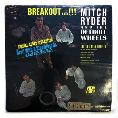 Mitch Ryder & The Detroit Wheels – Breakout LP Vinyl Record Original 1966 VG- - Image 1 of 4