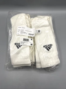 Adidas Unisex Crew Socks White Style 5142693D Size XL Men's 12-16 - Picture 1 of 4