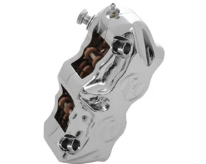 Performance Machine Radial Mount Front/Left Brake Calipers - Chrome Motorcycle - Picture 1 of 6